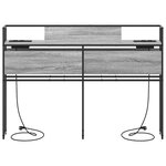 vidaXL Tête de lit de rangement Sonoma gris 160 cm Bois d'ingénierie