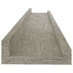 vidaXL Étagères murales 2 Pièces Gris béton 60x9x3 cm