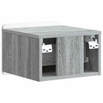 vidaXL Cabinet de chevet mural Sonoma gris 33 x 34 5 x 24 cm
