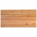 vidaXL Table à manger bord naturel bois massif chêne rectangulaire