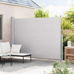 vidaXL Auvent latéral rétractable de patio 220x300 cm Gris