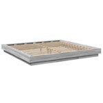 vidaXL Cadre de lit sonoma gris 180x200 cm bois d'ingénierie
