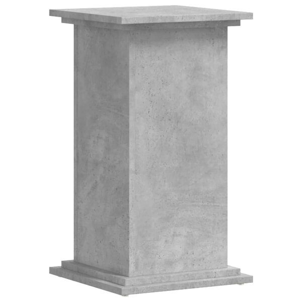 vidaXL Support pour plantes gris béton 33x33x60 cm bois d'ingénierie