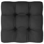 vidaXL Salon de jardin 9 Pièces avec coussins Gris Bois de pin massif