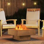 vidaXL Braise Marron 60 x 60 x 30 cm Acier