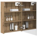 vidaXL Armoire Miroir de Salle de Bain Chêne artisan 50 x 14 5 x 70 cm