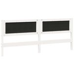 vidaXL Tête de lit Autre Blanc 180 cm Bois massif en pin