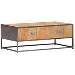 vidaXL Table basse 90 x 50 x 35 cm Bois de récupération massif