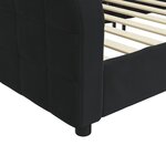 vidaXL Lit de repos sans matelas noir 80x200 cm velours