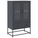 vidaXL Buffet haut anthracite 68x39x111 5 cm acier