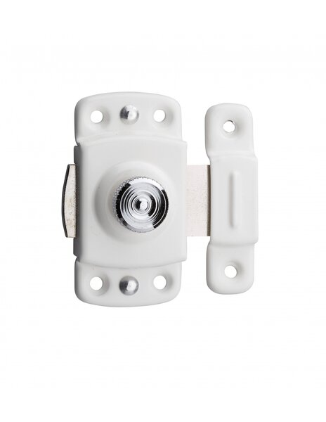 THIRARD - Verrou pour porte d'ameublement  30mm  blanc - THIRARD