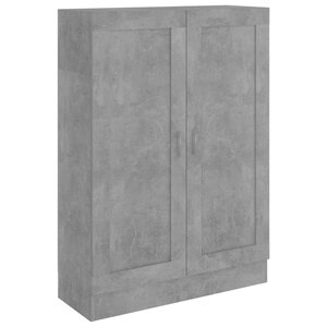 vidaXL Bibliothèque Gris béton 82 5x30 5x115 cm Bois d'ingénierie