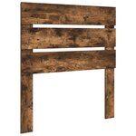 vidaXL Tête de lit Chêne fumé 80 cm Bois d'ingénierie