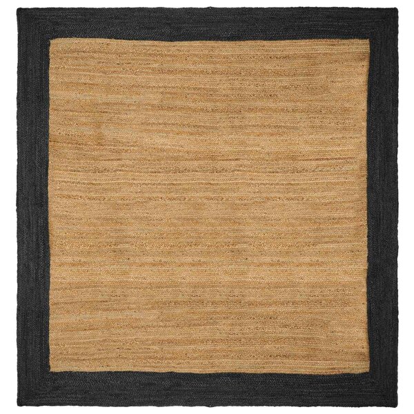 vidaXL Tapis de surface Gris foncé 200 x 200 cm Jute