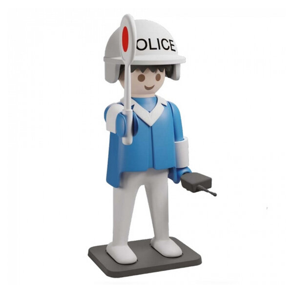 Figurine de collection Playmobil Vintage : Policier en résine peinte à la main