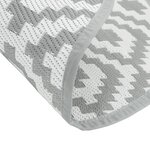 vidaXL Tapis d'extérieur gris Ø160 cm PP