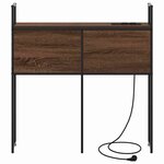 vidaXL Tête de lit de rangement Chêne marron 100 cm Bois d'ingénierie
