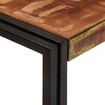 vidaXL Table Gigogne 3 Pièces Bois massif récupéré et métal