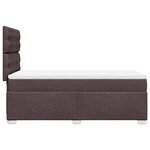 vidaXL Sommier à lattes de lit avec matelas Marron foncé 80x200 cm