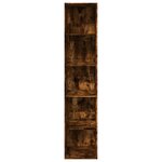vidaXL Bibliothèque chêne fumé 40x30x189 cm bois d'ingénierie