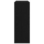 Table console vidaXL Noir Chêne 105x30x80 cm en bois d'ingénierie