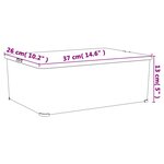 vidaXL Boîtes de rangement en plastique 3 Pièces 10 L empilables