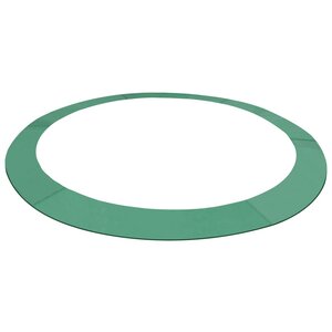 vidaXL Coussin de sécurité PE Vert de trampoline rond de 3 05 m