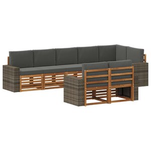 vidaXL Ensemble de canapés d'extérieur 8 pc Polyester