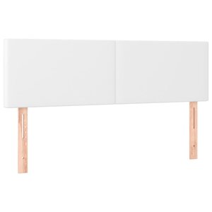 vidaXL Têtes de lit 2 Pièces Blanc 72x5x78/88 cm Similicuir