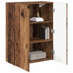 vidaXL Meuble TV mural Bois Ancien 59 5 x 31 x 80 cm Bois d'ingénierie