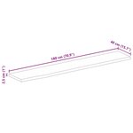 vidaXL Dessus de table à bord vivant 180x40x2 5cm bois massif manguier