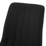 Lot de 4 chaises de salle à manger moderne design robuste 89 x 43 x 52 cm noir 03_0009808
