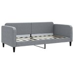 vidaXL Lit de jour avec matelas gris clair 90x190 cm tissu