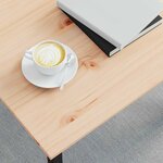 vidaXL Table basse Naturel 60 x 50 x 36 cm Bois de pin massif