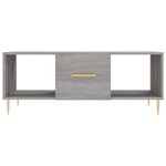 vidaXL Table basse sonoma gris 102x50x40 cm bois d'ingénierie