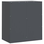 vidaXL Buffet anthracite 67x39x73 cm acier