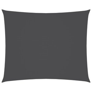 vidaXL Voile de parasol tissu oxford rectangulaire 2 5x3 5m anthracite