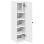 vidaXL Meuble de salle de bain avec porte-rouleau blanc 20 5x22x72 cm