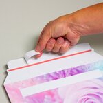 Lot de 5 enveloppes carton b-box 4 imprimée rose format 250x353 mm