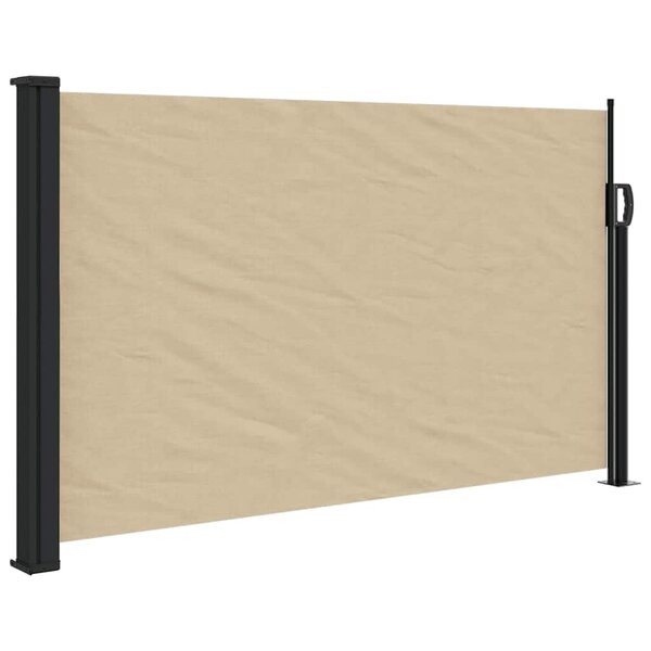 vidaXL Auvent latéral rétractable beige 120x500 cm