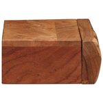 vidaXL Étagères murales 2 Pièces 40x17x8 cm bois massif d'acacia