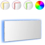 vidaXL Miroir Sonoma gris clair 80 x 37 cm Verre et Bois Ingénierie