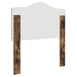 vidaXL Tête de lit avec tête de lit Chêne fumé 75 cm Bois d'ingénierie