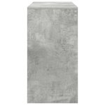 vidaXL Bureau d'écriture Beton gris Panneau de particules 100 x 40 x 76 cm