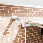 vidaXL Auvent Rétractable Blanc 450 × 350 cm Tissu et Métal