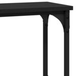 vidaXL Table console Chêne noir 100 x 22 5 x 75 cm Bois d'ingénierie