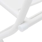 vidaXL Ensemble bistro de jardin 3 Pièces Blanc Acier