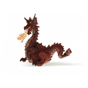 39016 Papo Dragon rouge avec flamme