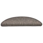 vidaXL Tapis d'escalier autocollants aspect sisal 15 Pièces 56x17x3 cm