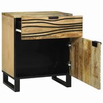 vidaXL Cabinet de chevet avec tiroir Marron 50 x 33 x 60 cm